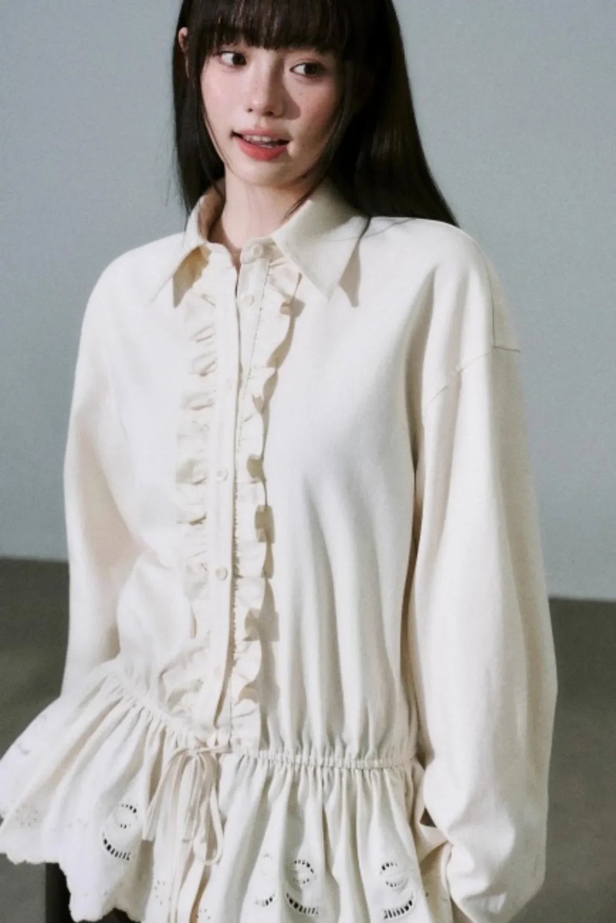 Laser Cut Tencel Shirt