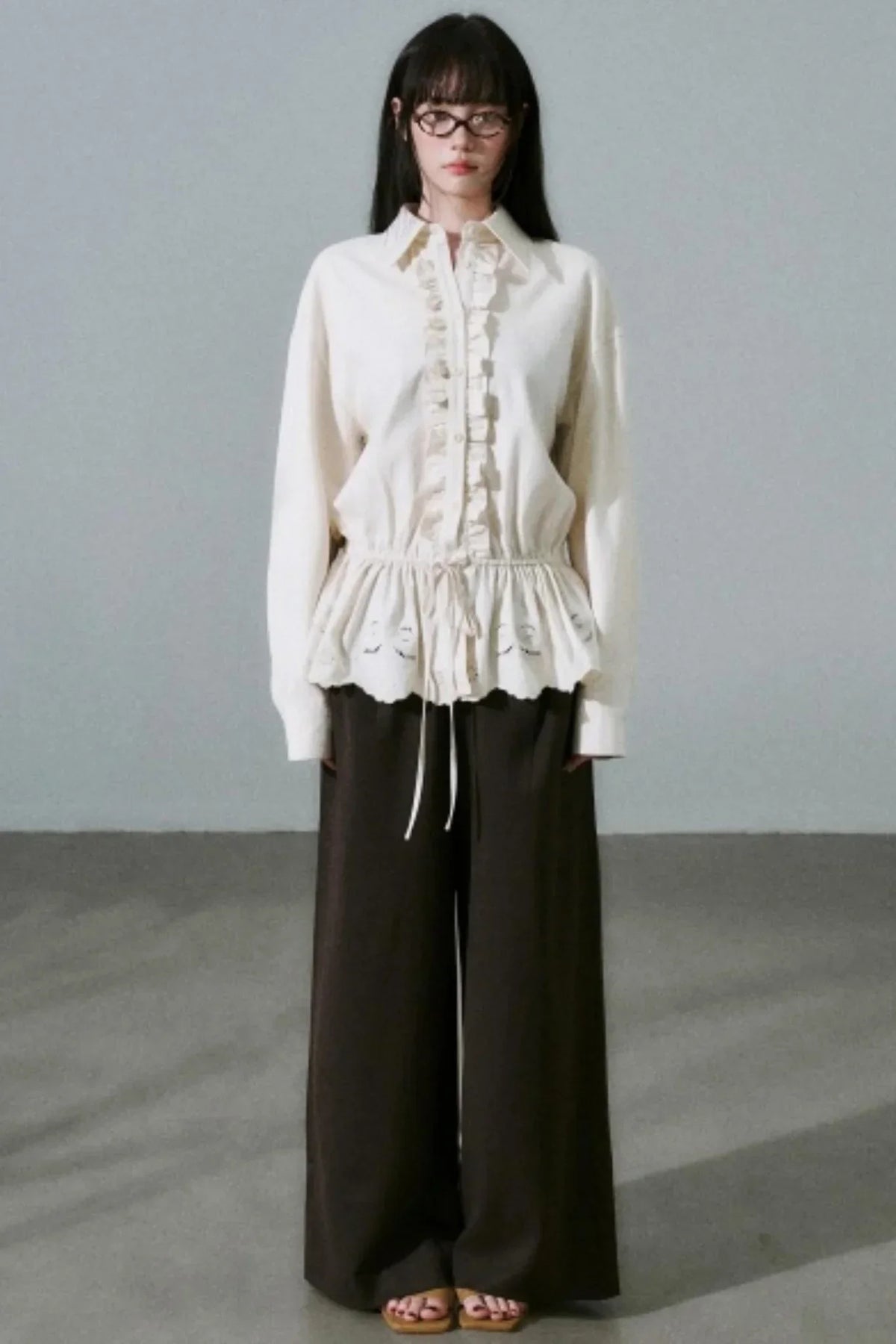 Laser Cut Tencel Shirt