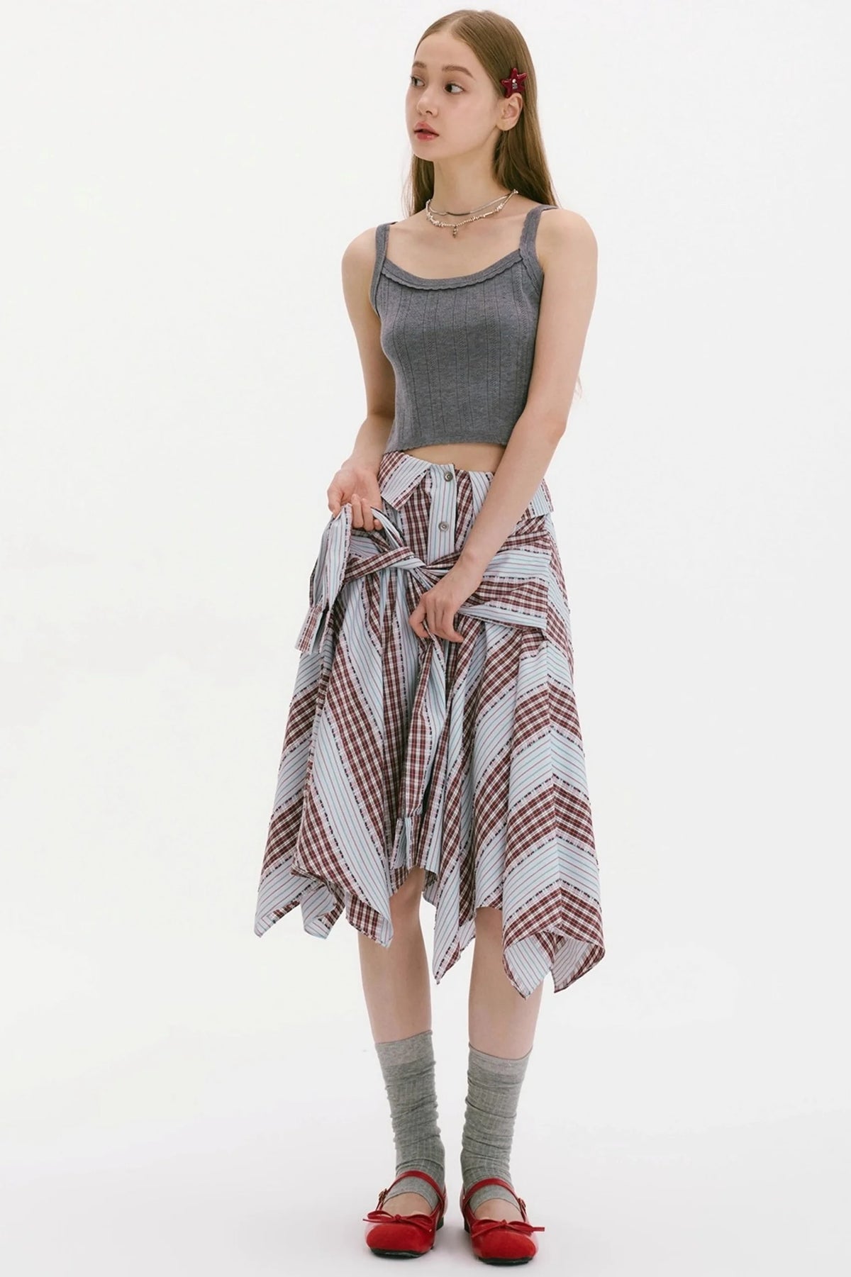 Late Summer Rhapsody Strap Skirt