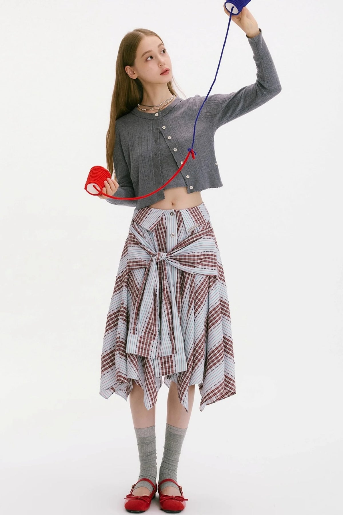 Late Summer Rhapsody Strap Skirt