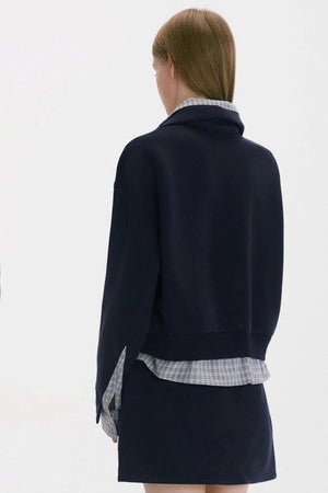 Layered Check Sweatshirt Set-Up
