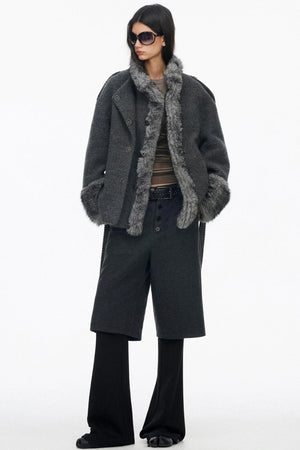 Layered Draped Bootcut Pants