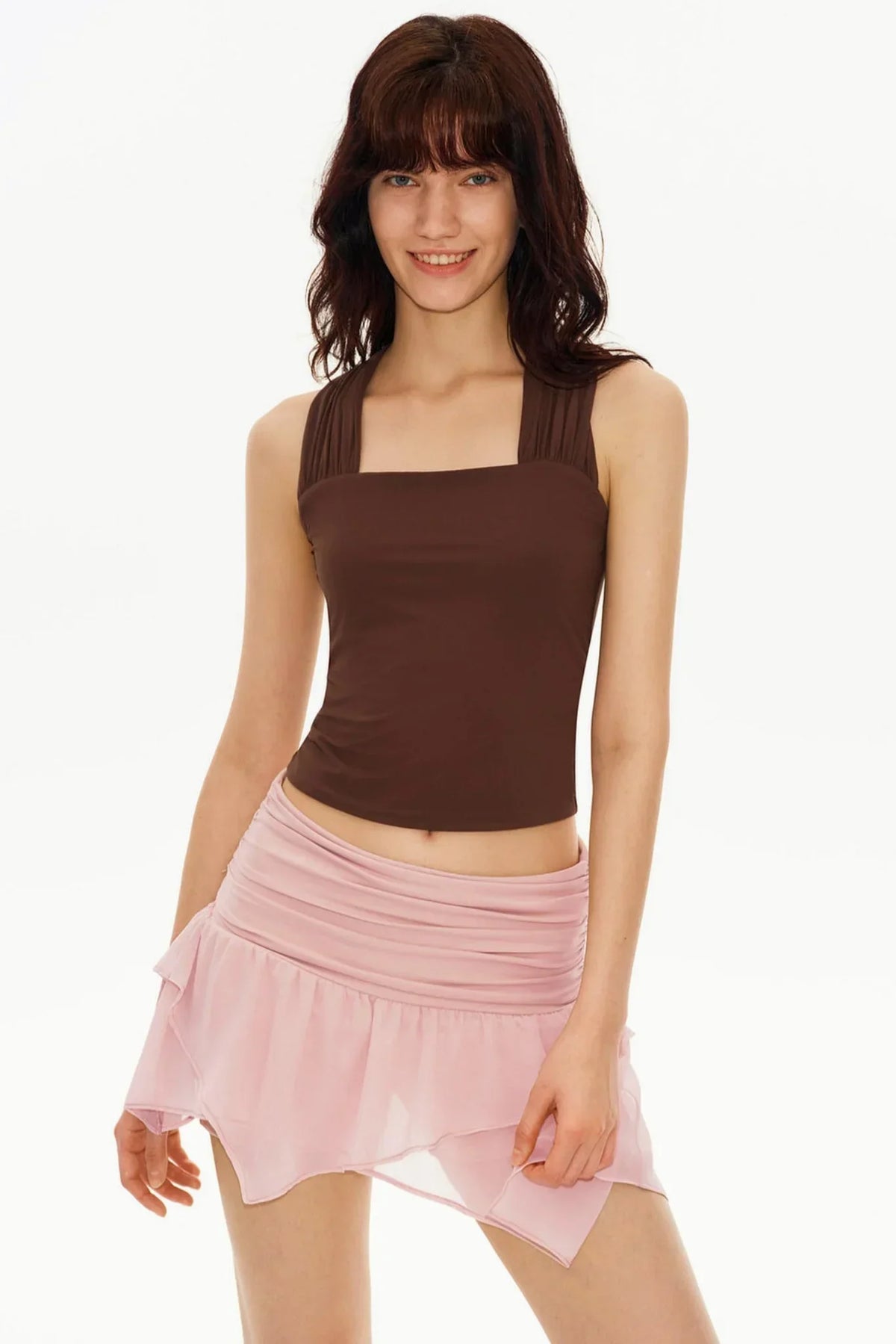 Layered Halter Neck Top