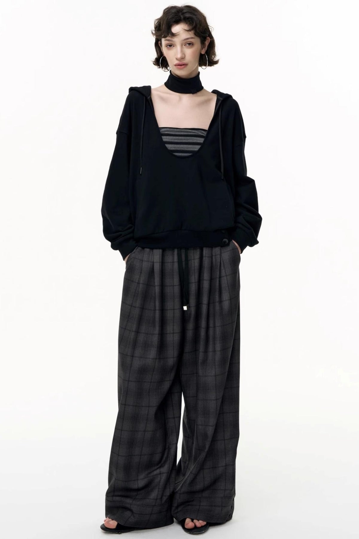 Layered Hooded Sweatshirt Set-Up