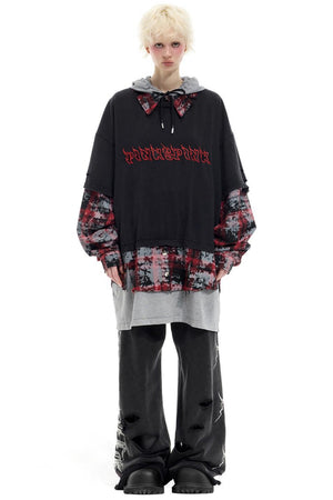 Layered Hooded T-shirt