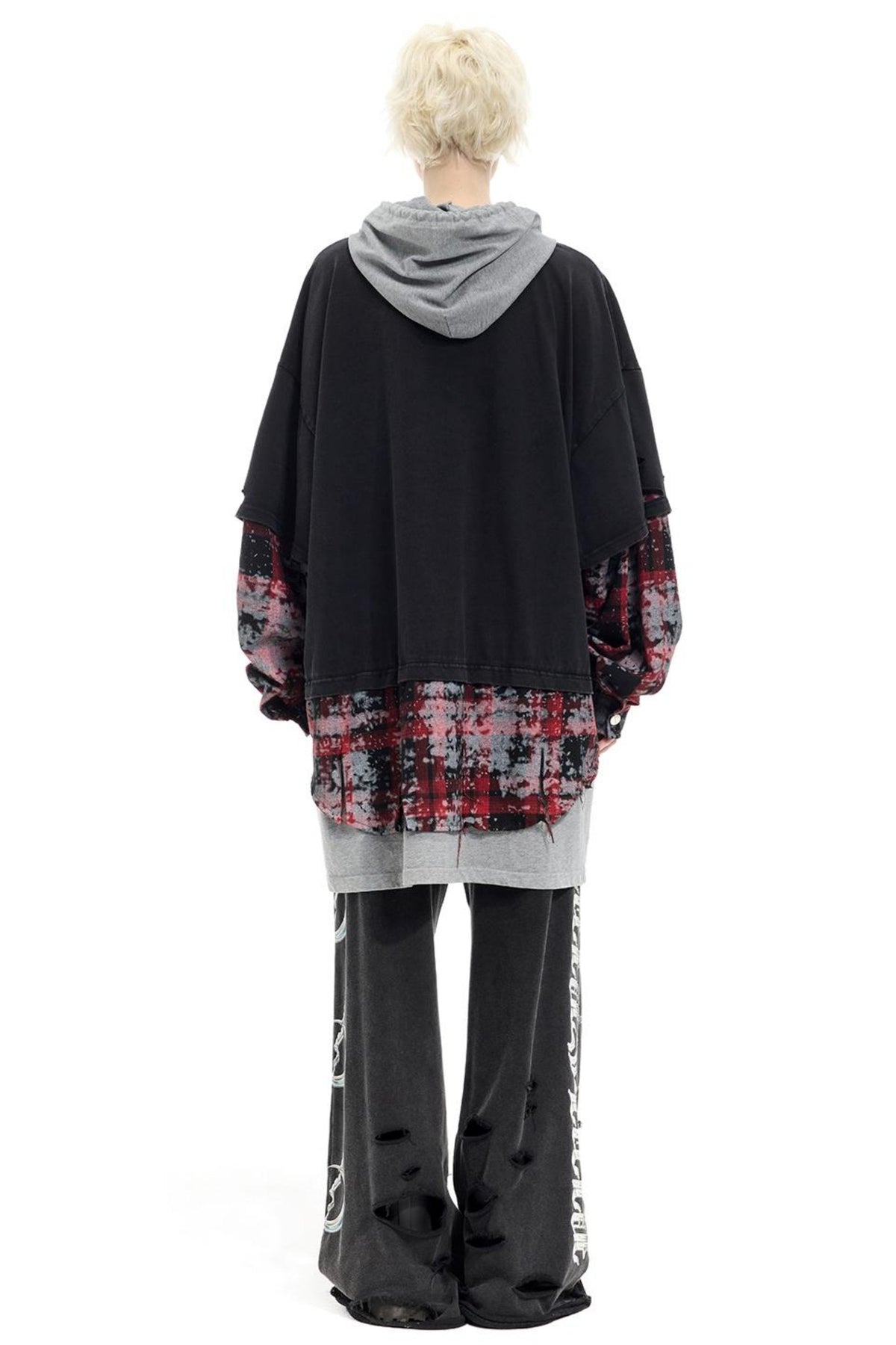 Layered Hooded T-shirt