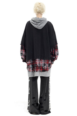 Layered Hooded T-shirt