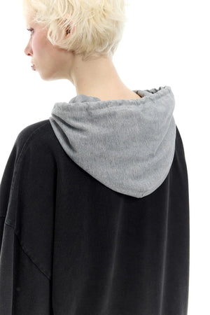 Layered Hooded T-shirt