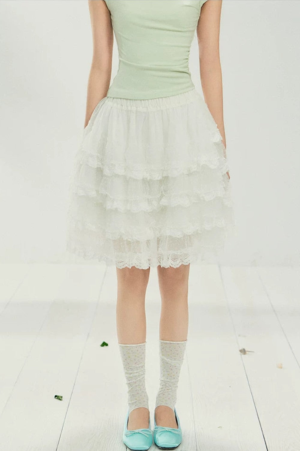 Layered Lace Cake Skirt