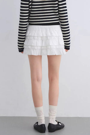 Layered Lace Patchwork Skirt