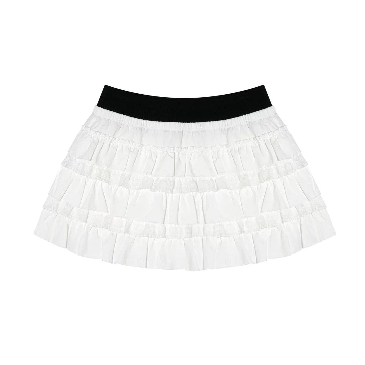 Layered Lace Patchwork Skirt
