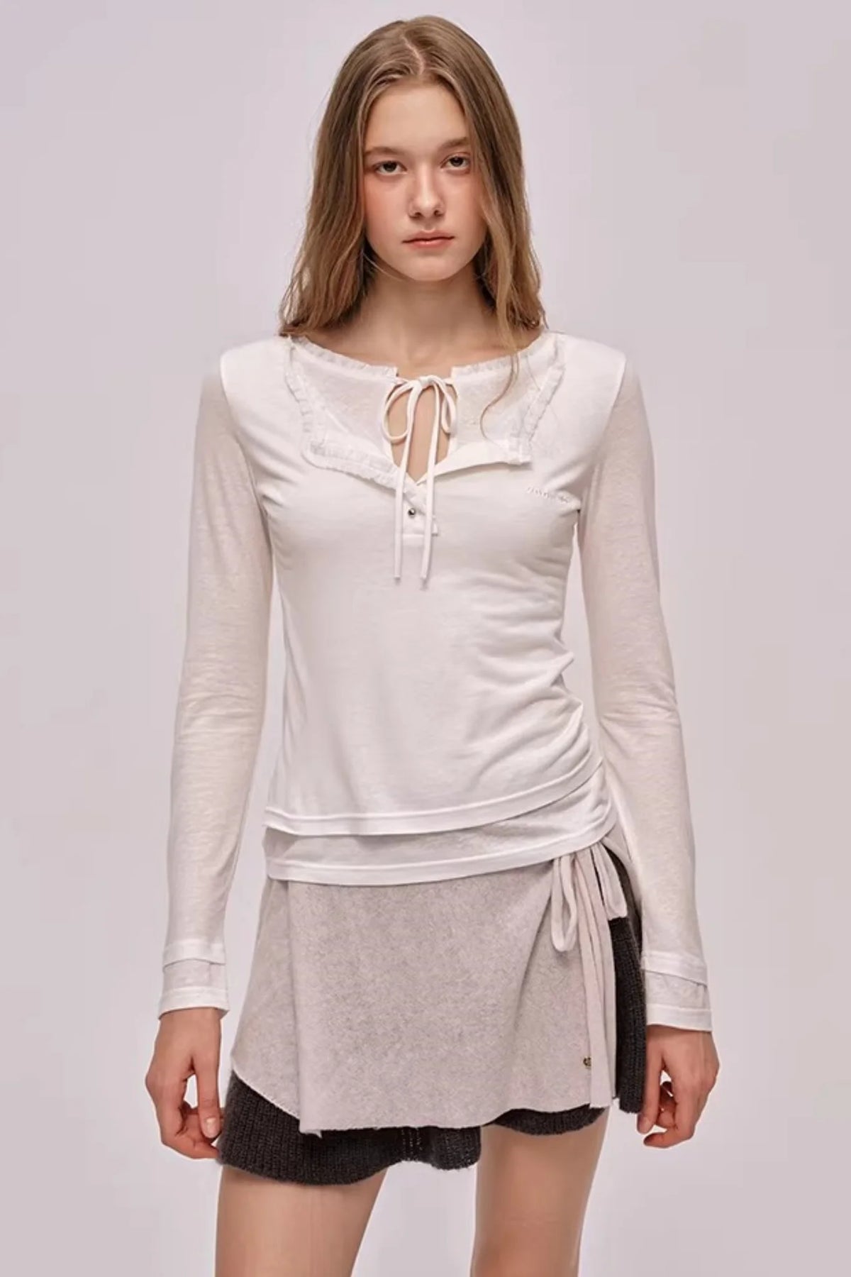 Layered Lace Patchwork Top