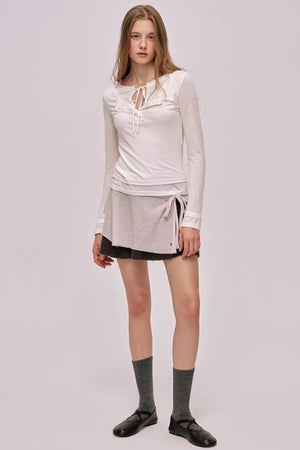 Layered Lace Patchwork Top