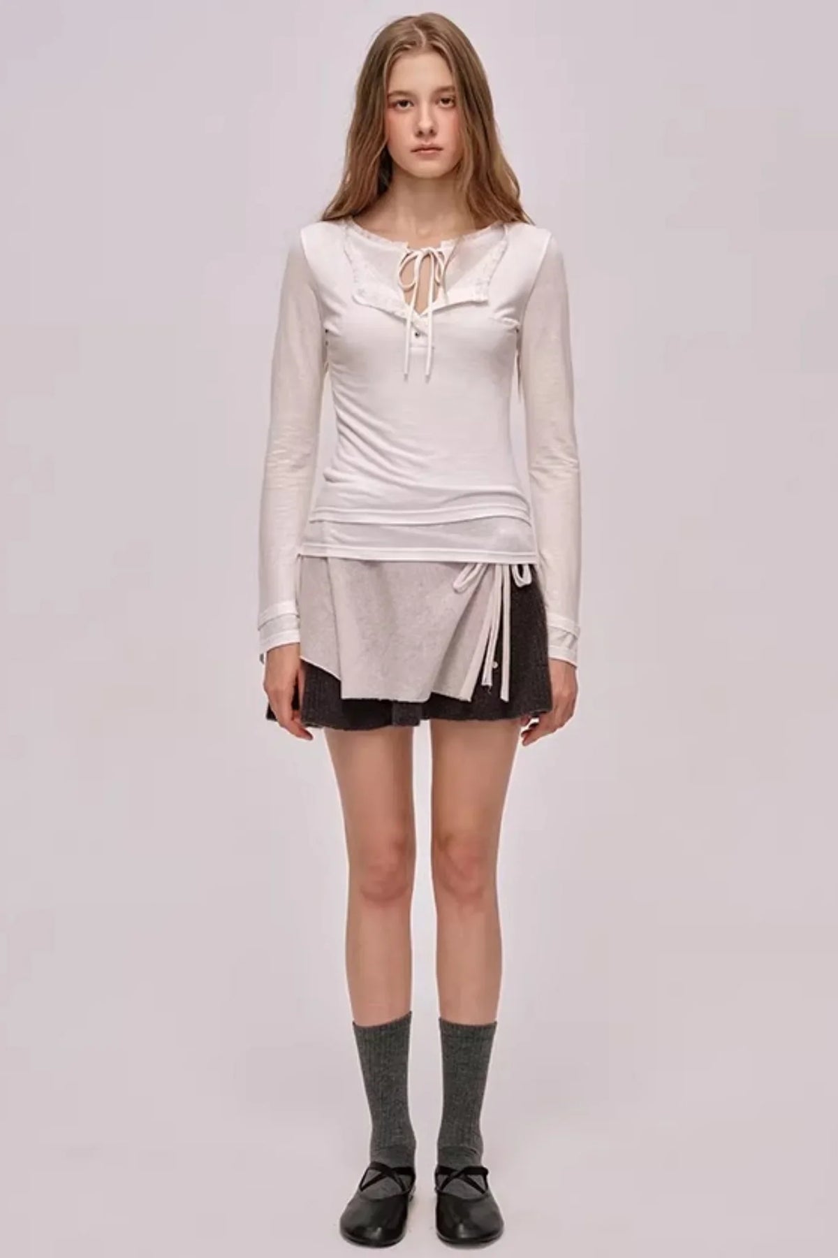 Layered Lace Patchwork Top