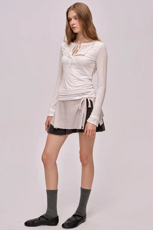 Layered Lace Patchwork Top