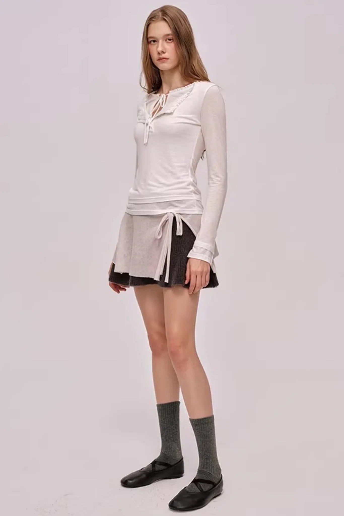 Layered Lace Patchwork Top