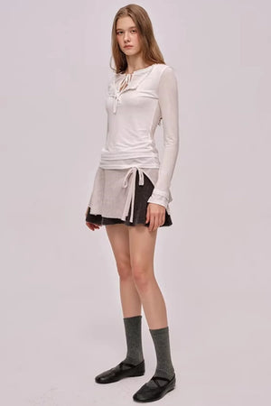 Layered Lace Patchwork Top