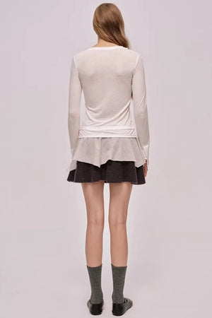 Layered Lace Patchwork Top