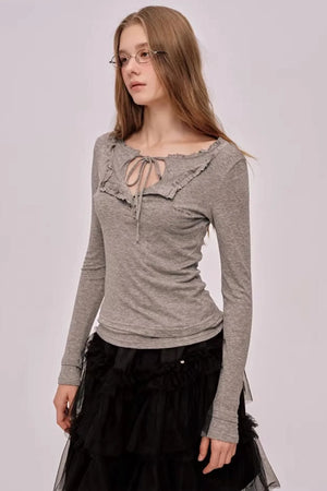 Layered Lace Patchwork Top