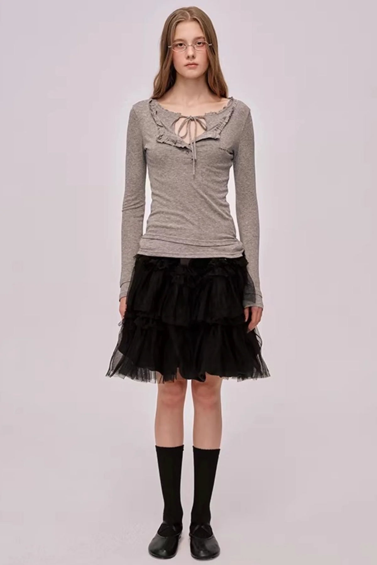 Layered Lace Patchwork Top