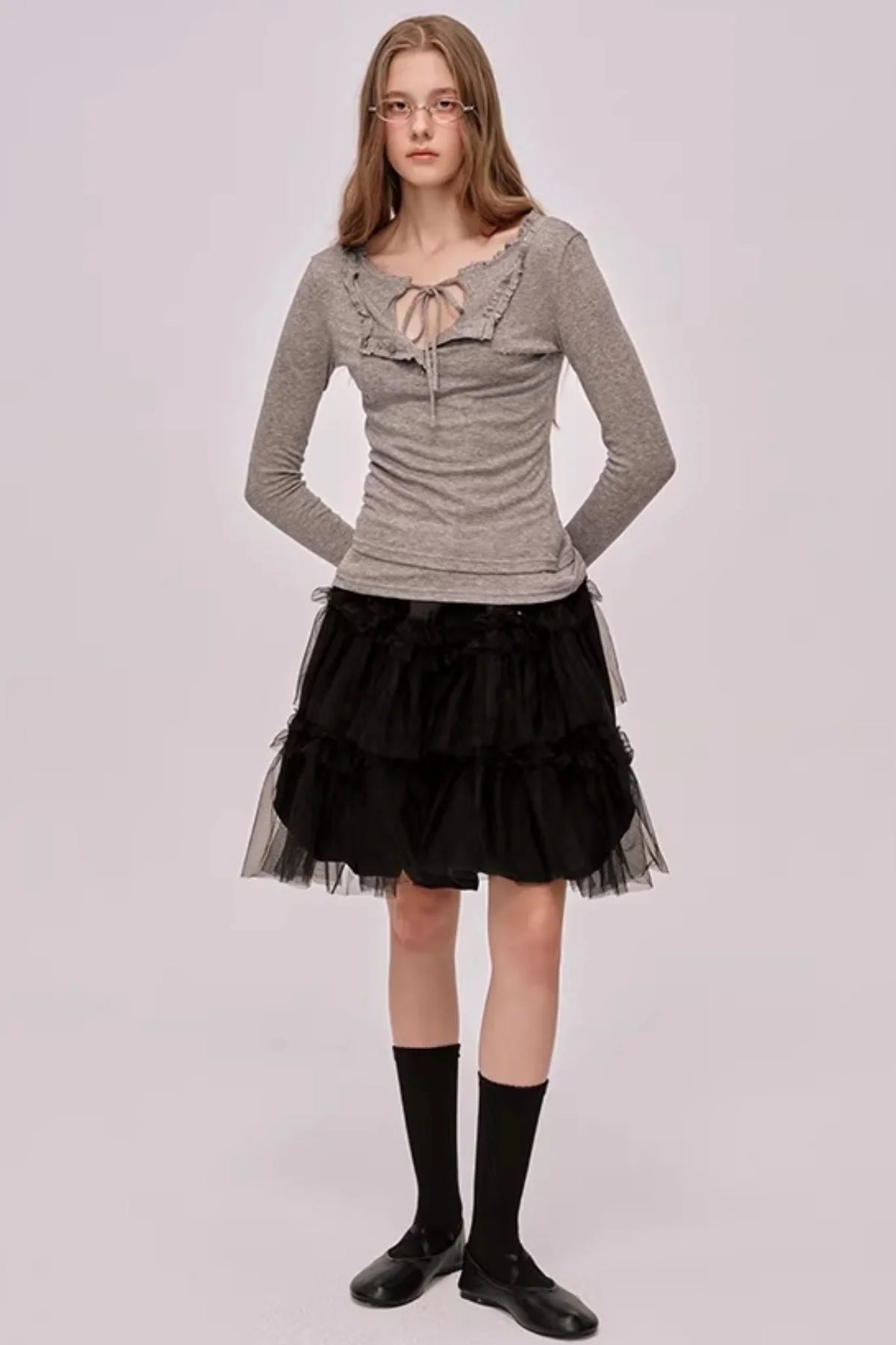 Layered Lace Patchwork Top