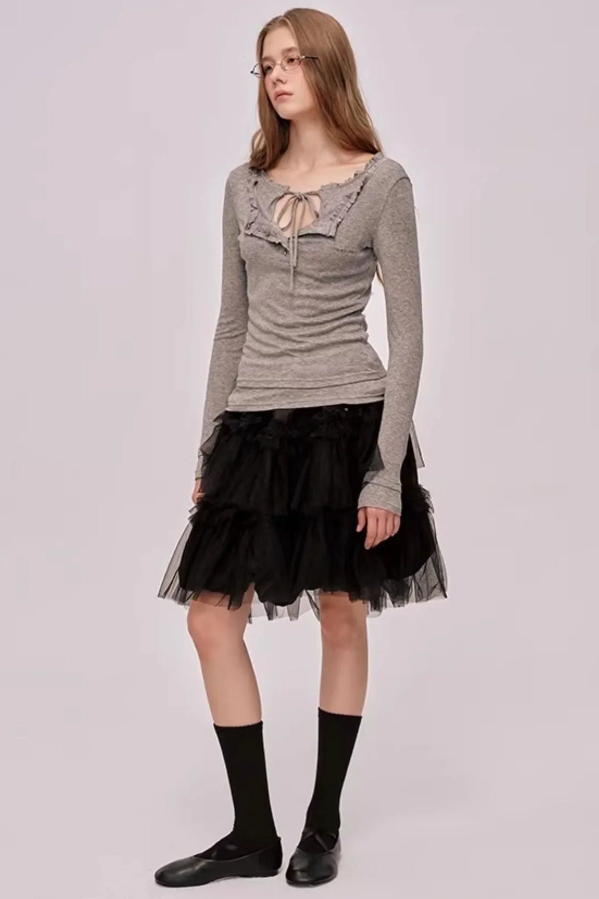 Layered Lace Patchwork Top