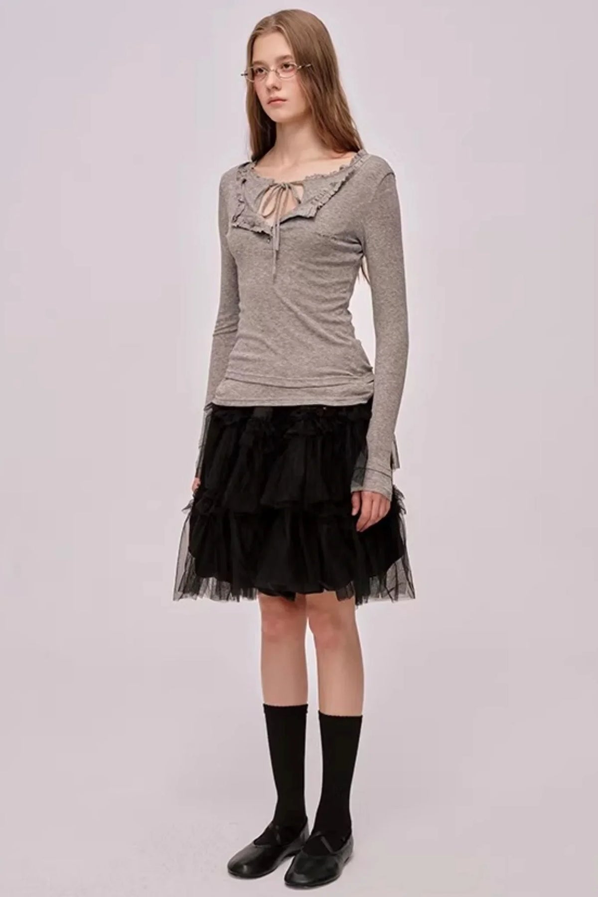 Layered Lace Patchwork Top