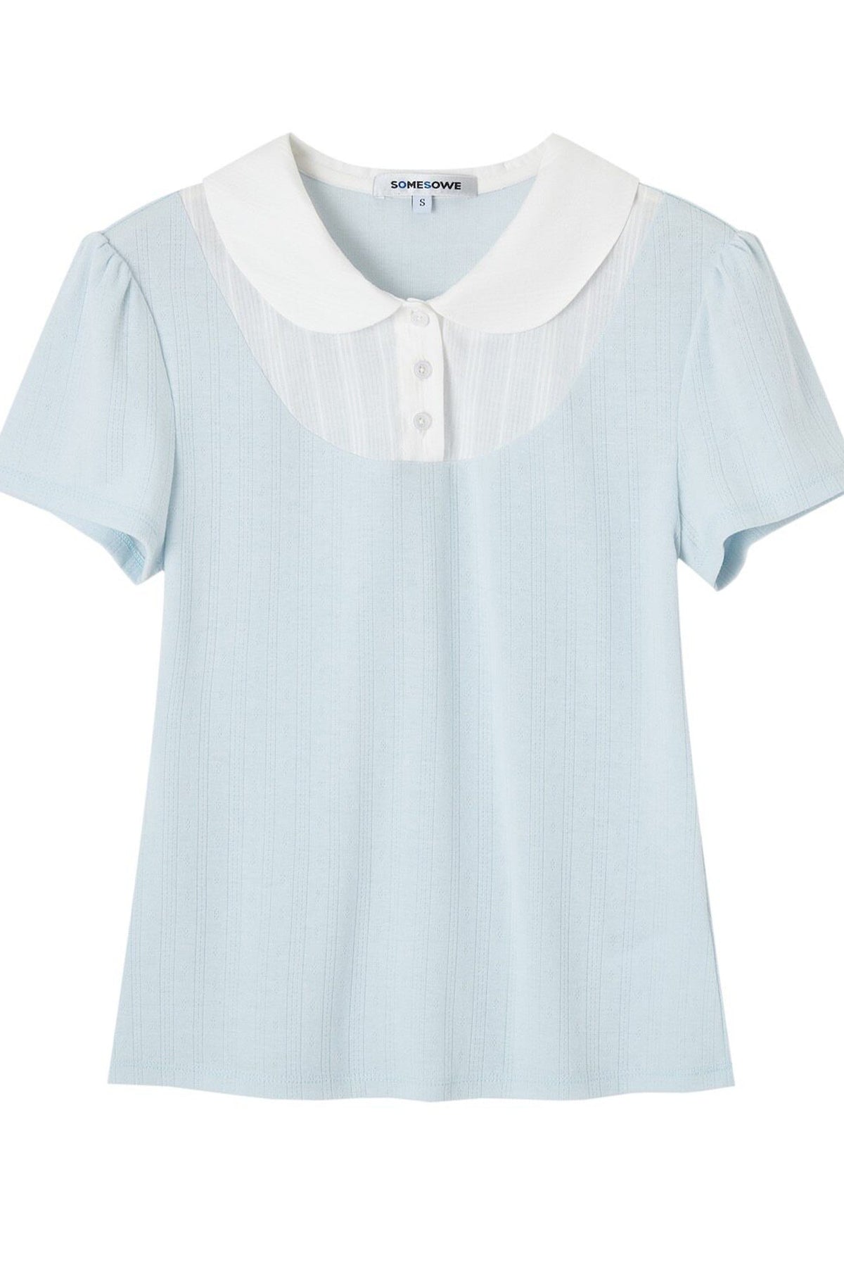 Layered-Look Doll Collar Blouse