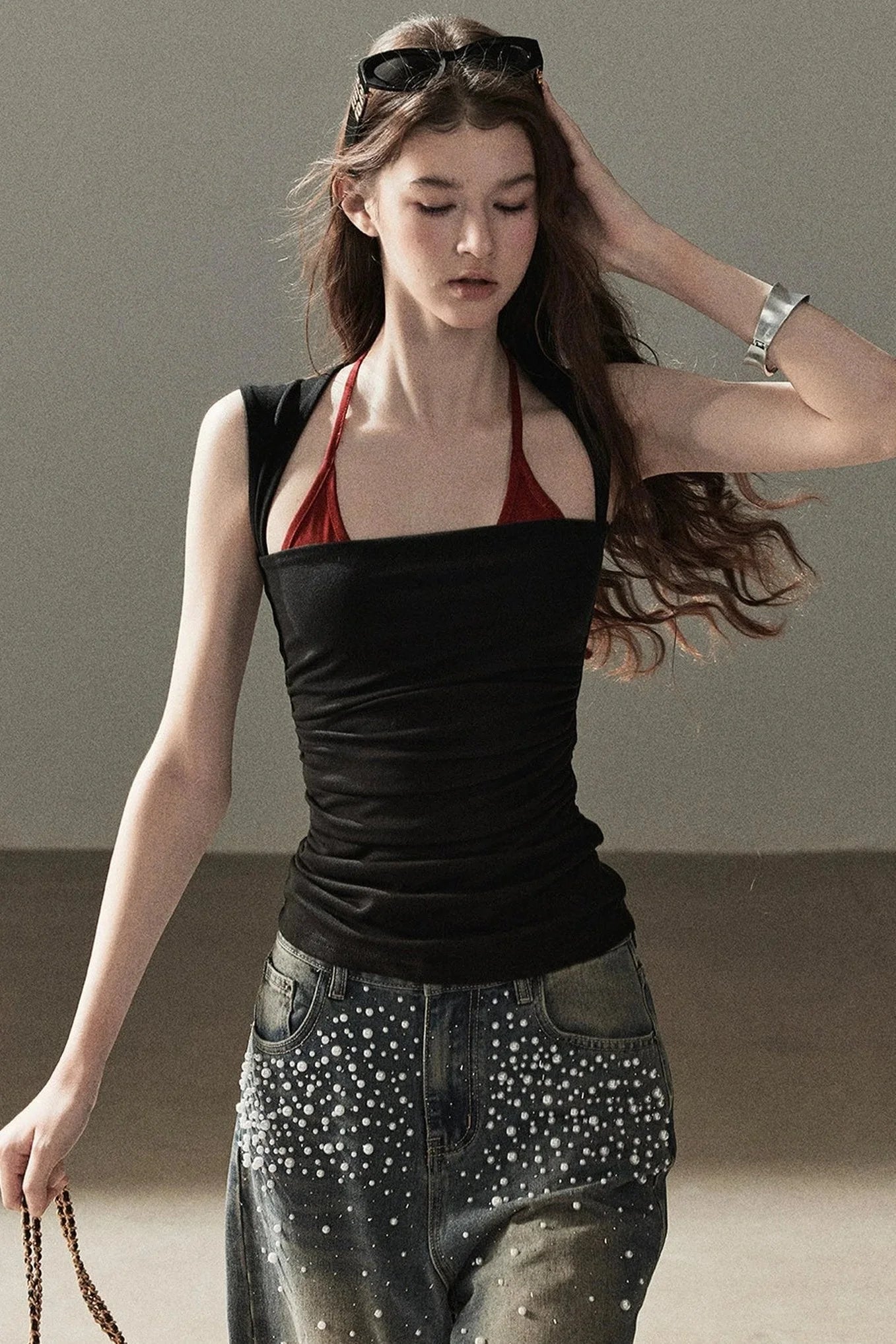 Layered-Look Halter Top