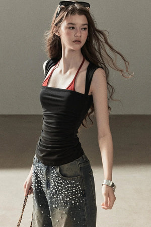Layered-Look Halter Top