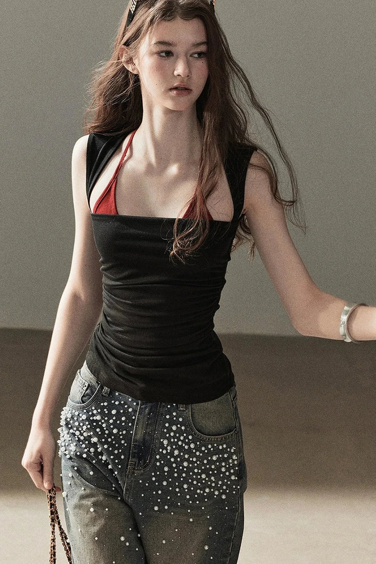 Layered-Look Halter Top