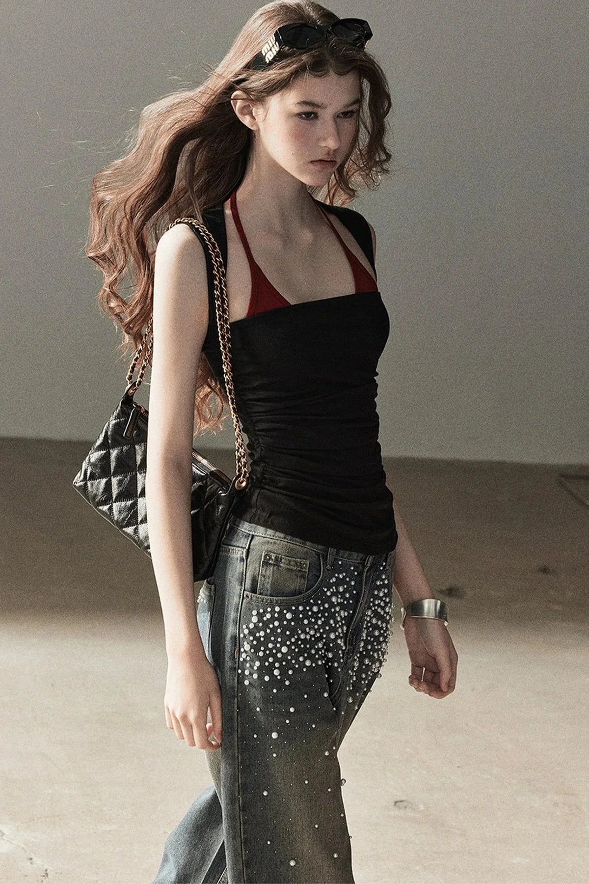 Layered-Look Halter Top