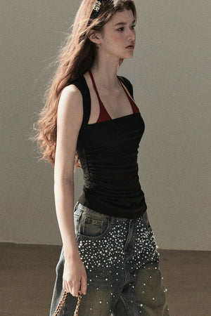 Layered-Look Halter Top