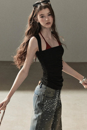 Layered-Look Halter Top