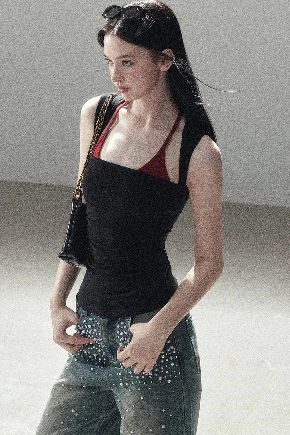 Layered-Look Halter Top