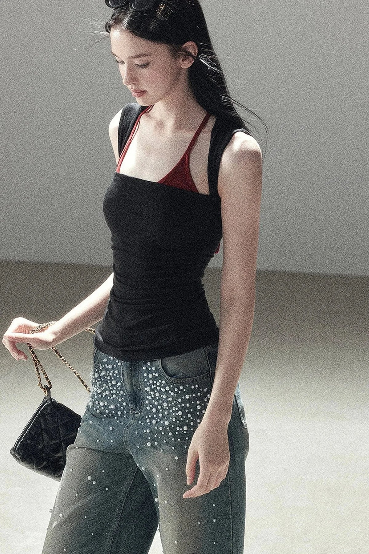 Layered-Look Halter Top