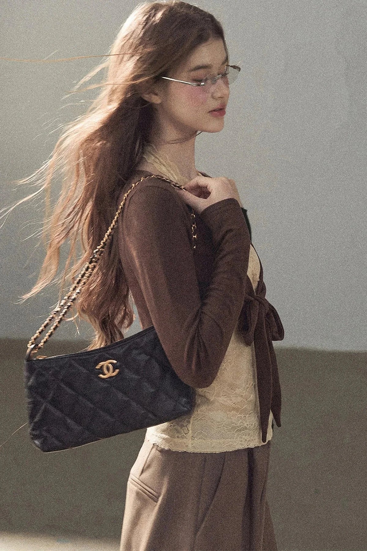Layered-Look Lace T-Shirt