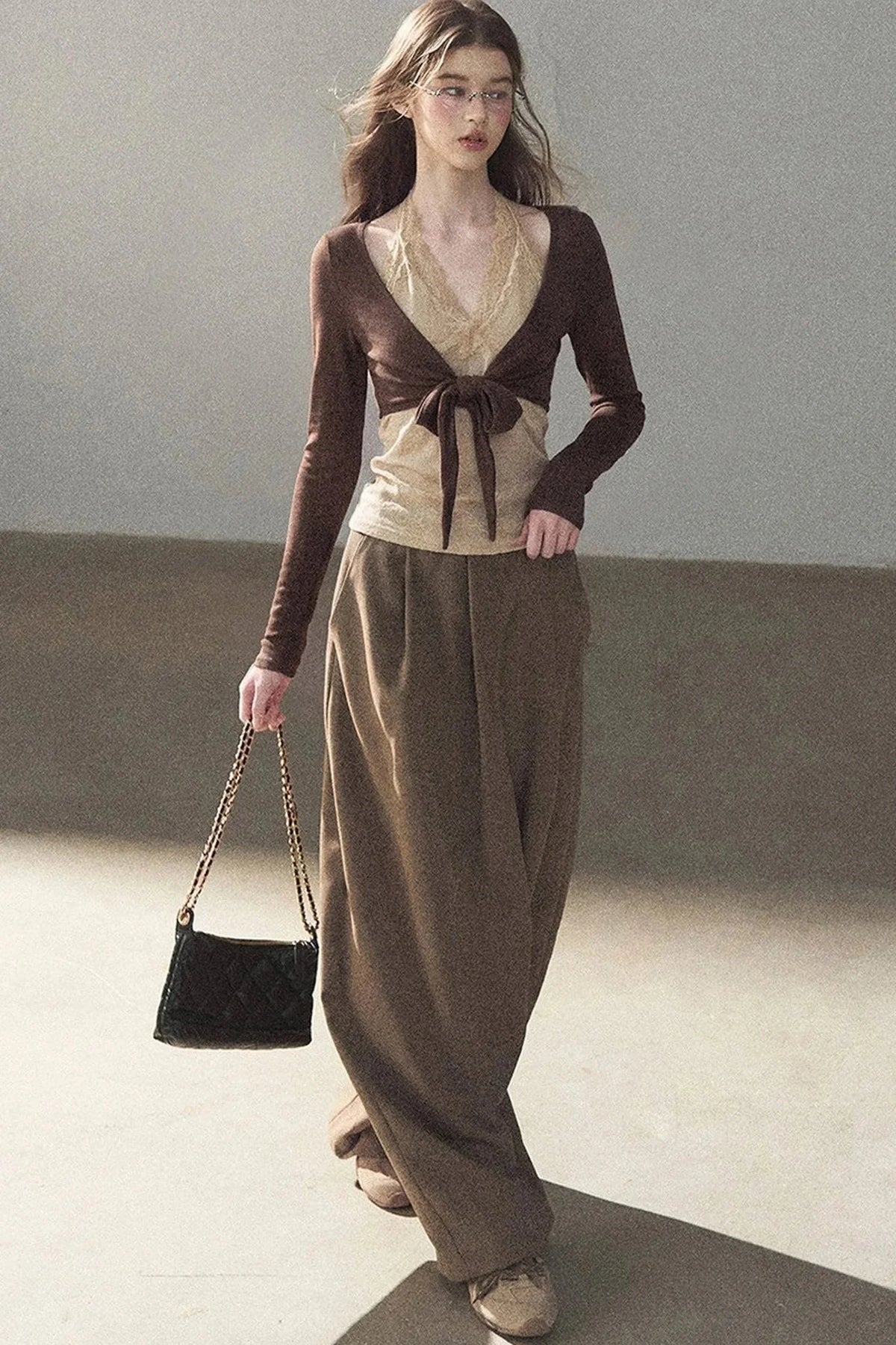Layered-Look Lace T-Shirt