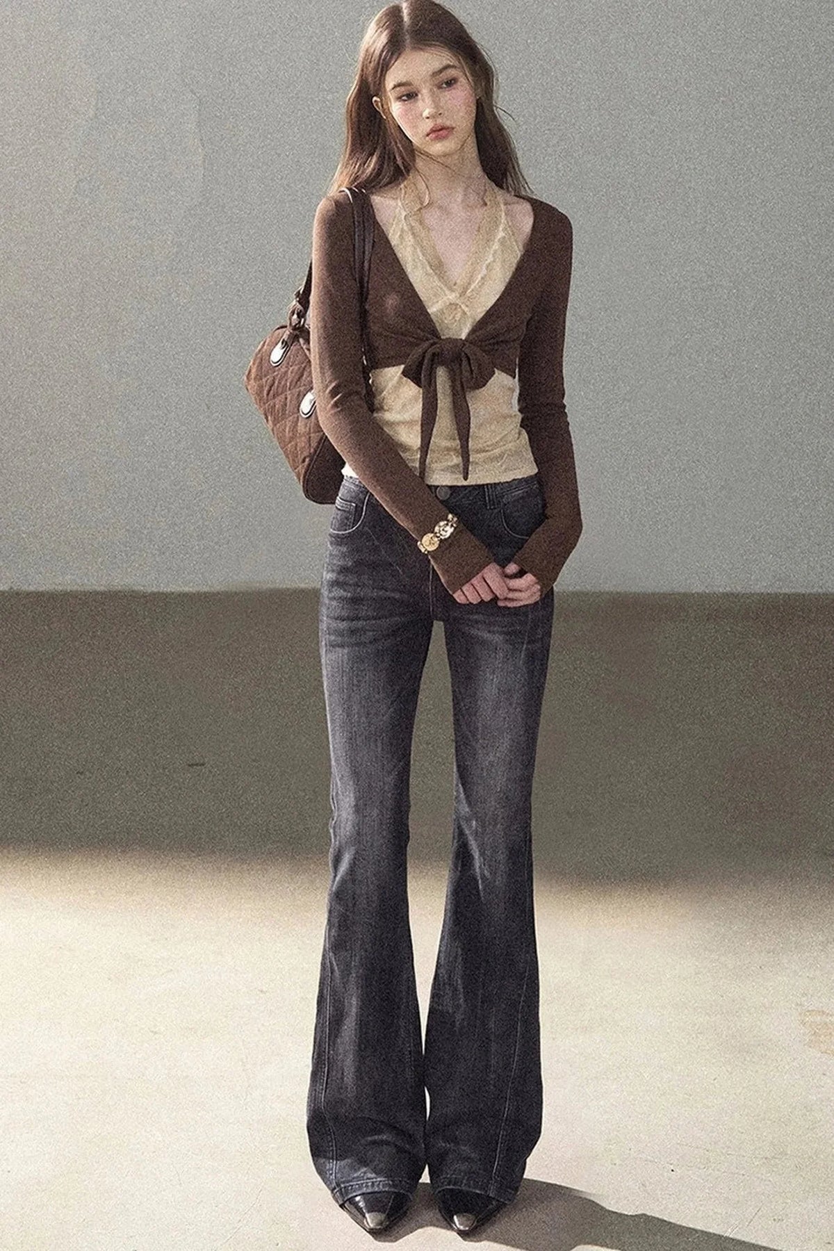 Layered-Look Lace T-Shirt