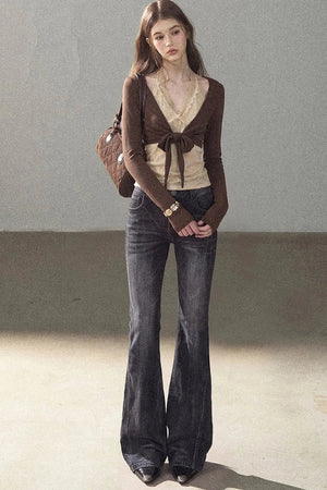 Layered-Look Lace T-Shirt