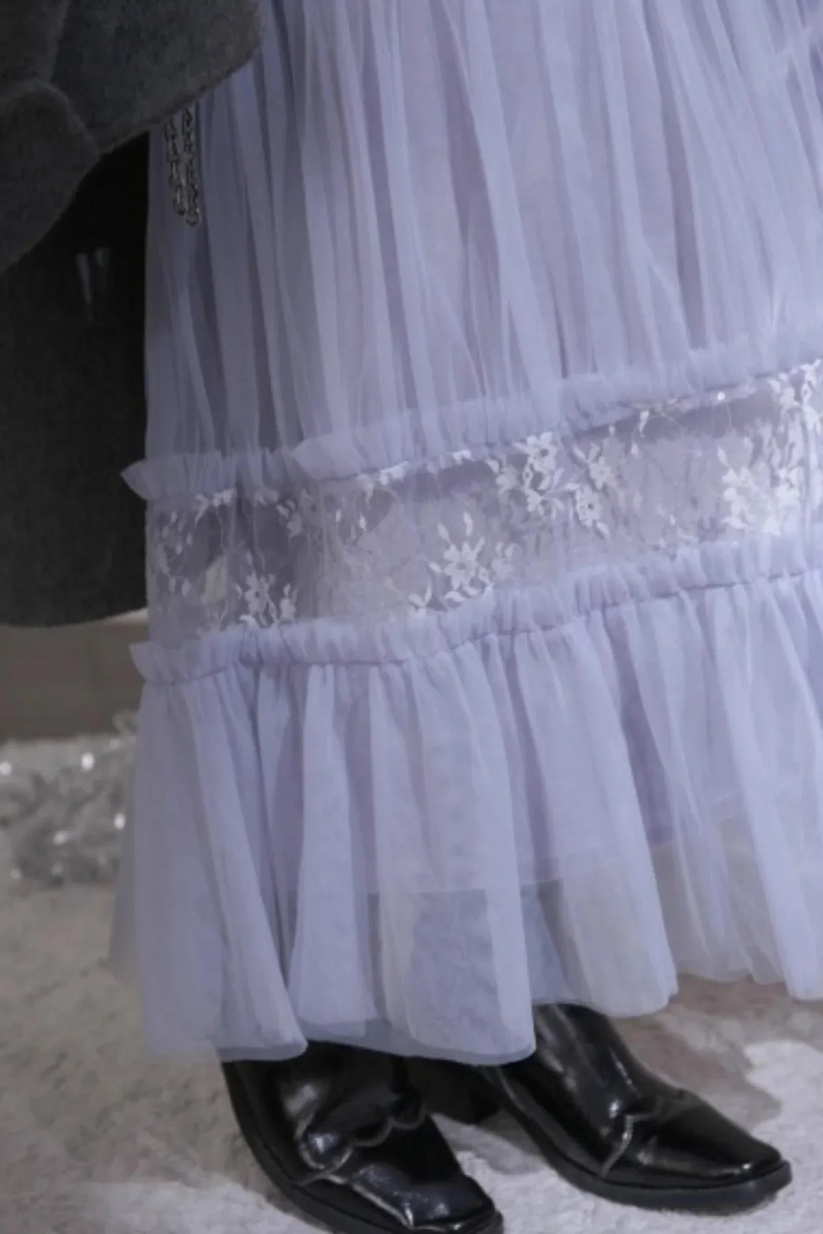 Layered Starlight Velvet Skirt