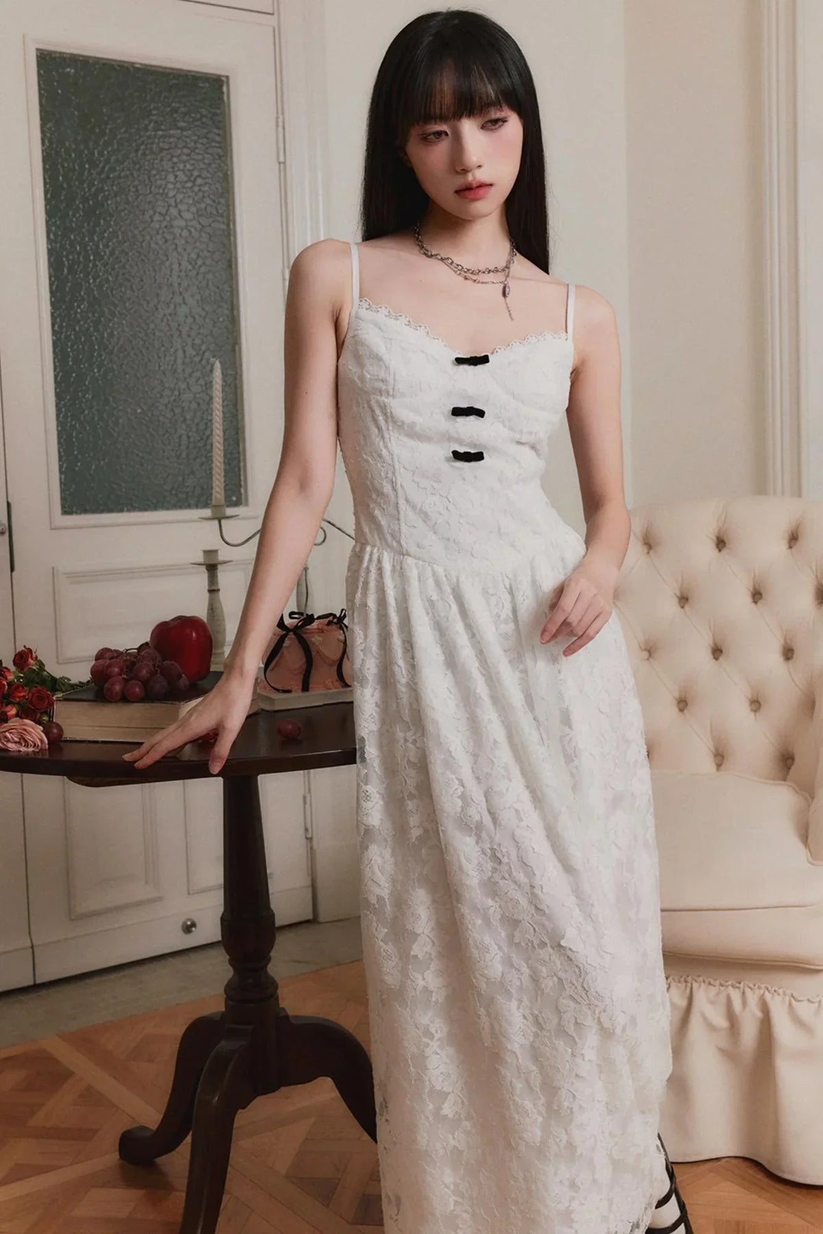 Layered Vintage Lace Dress Set-Up