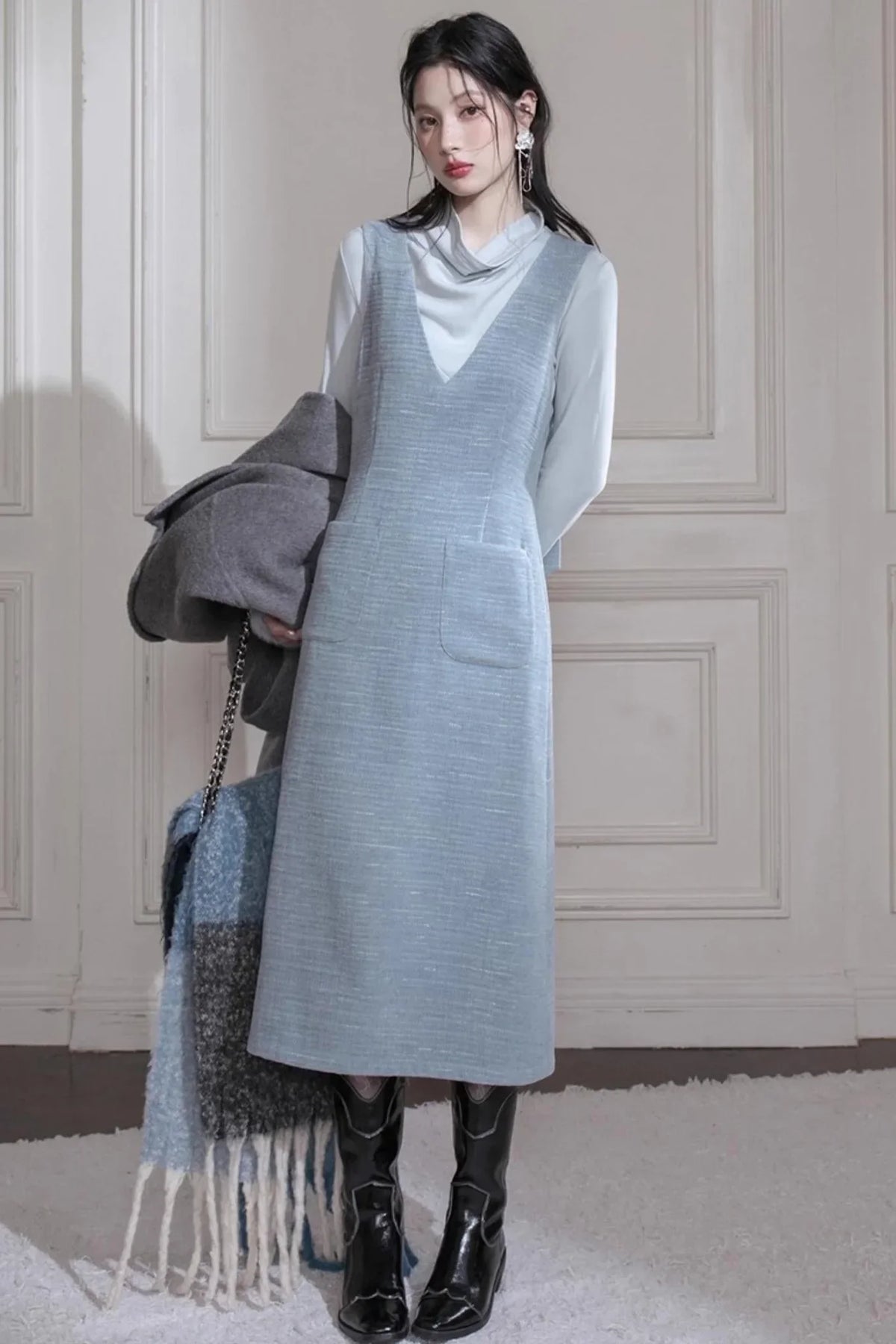 Layering Philosophy Chenille Tank Dress