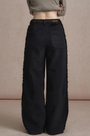 Lazy Drape Wide-Leg Pants