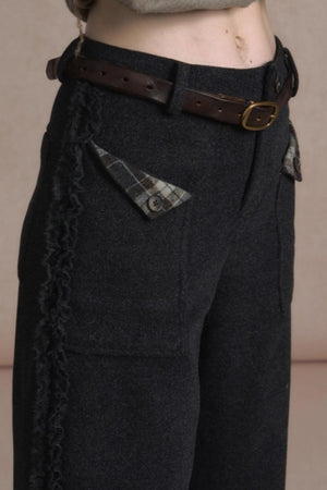 Lazy Drape Wide-Leg Pants