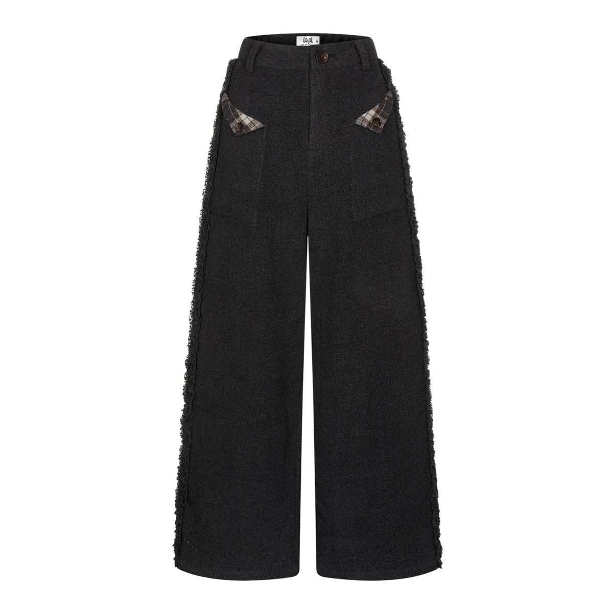 Lazy Drape Wide-Leg Pants