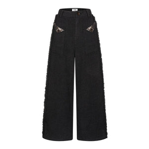 Lazy Drape Wide-Leg Pants