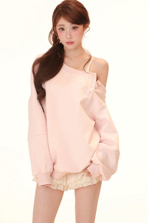 Lazy Off-Shoulder Lace Set-Up