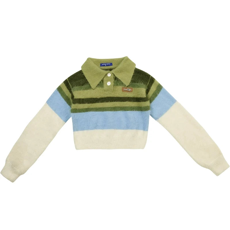 Lazy Retro Polo Neck Sweater