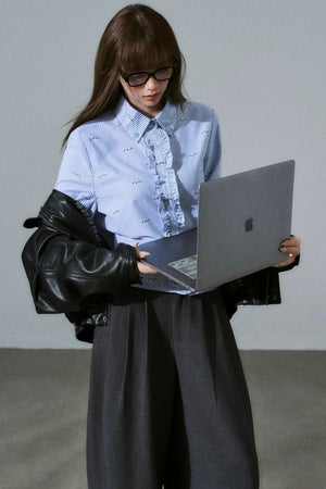 Lazy Silhouette Vintage Biker Jacket